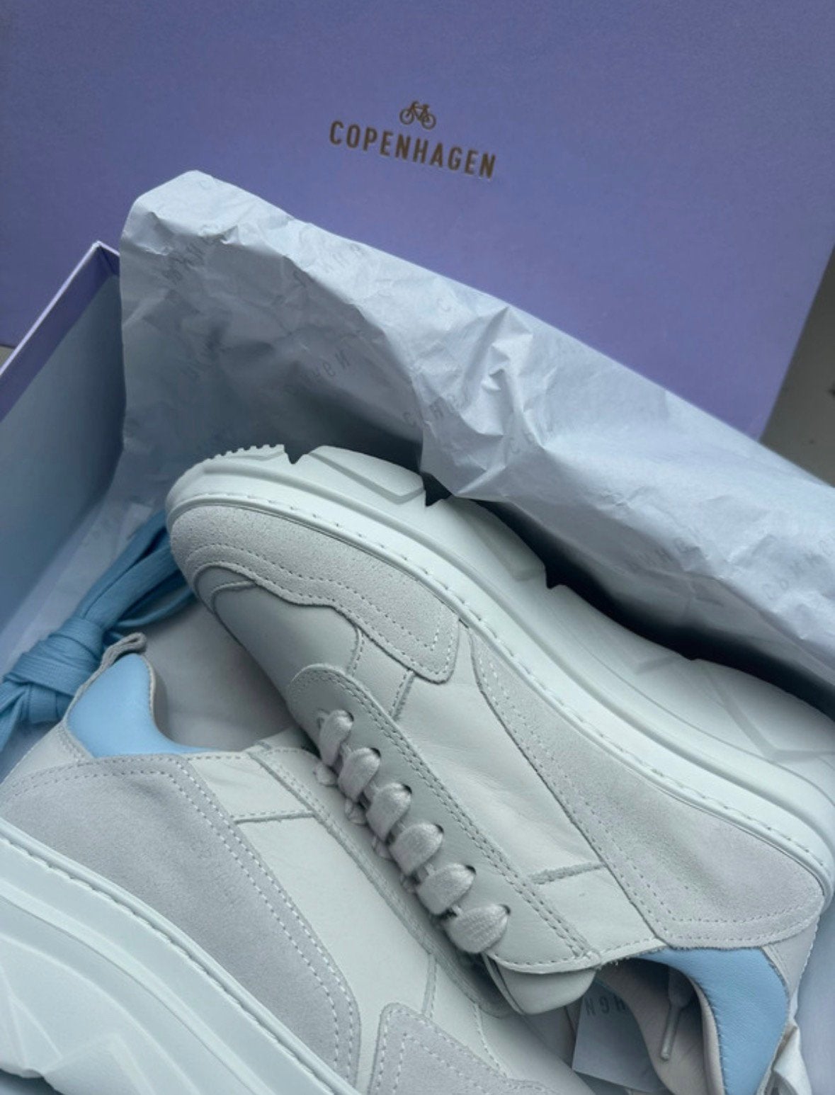 Copenhagen sneakers maat 36 dames nieuw off white/lichtblauw, Ophalen of Verzenden, Nieuw, Blauw, Sneakers of Gympen
