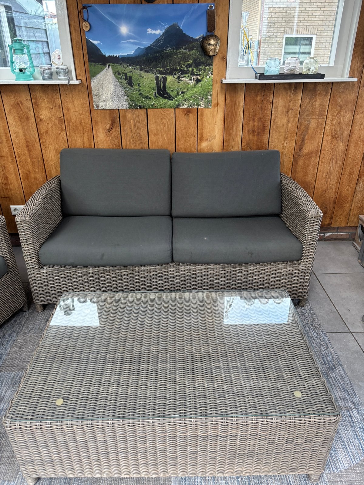 Luxe 4 Seasons Outdoor Loungeset - Zo goed als nieuw, Ophalen, 4 zitplaatsen, Zo goed als nieuw, Loungeset