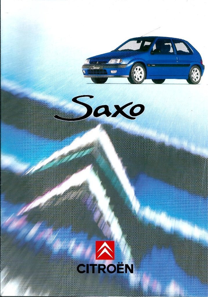 Folder Citroen Saxo Maart 1996, Ophalen of Verzenden, Gelezen, Citroën