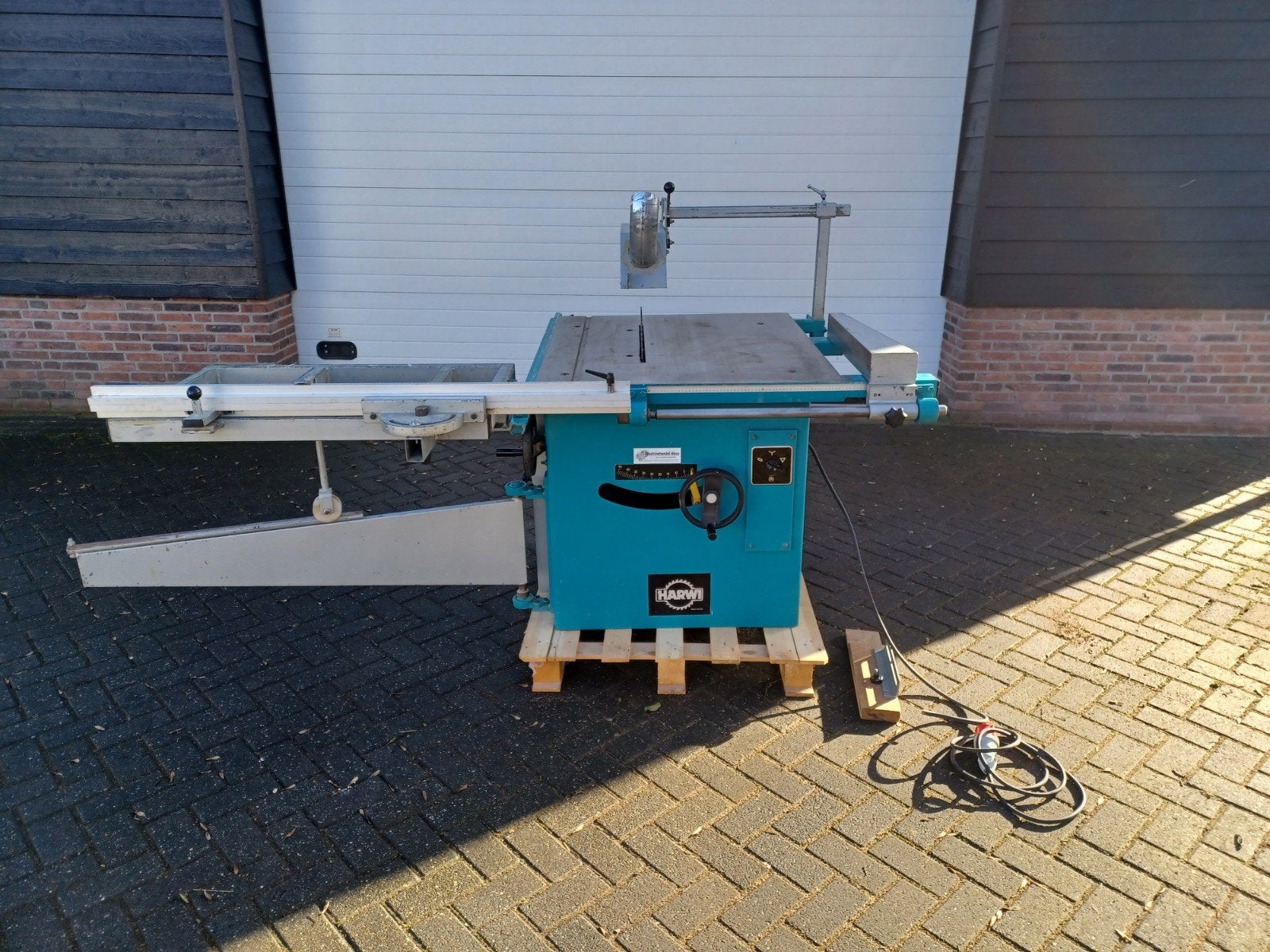 Professionele harwi zaagmachinr zaagtafel, Ophalen