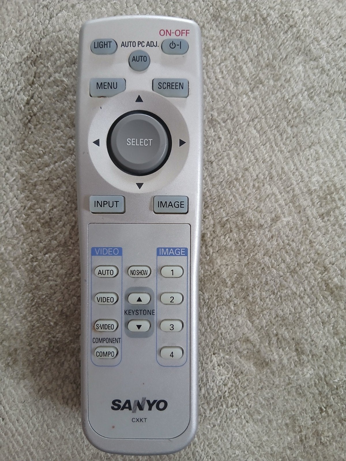 Sanyo afstandsbediening cxkt, Ophalen of Verzenden, Gebruikt, Origineel, Mediaspeler