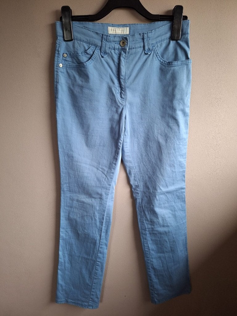 Nieuwe blauwe stretch broek van Brax, maat S/36, Blauw, Nieuw, Maat 36 (S), Lang