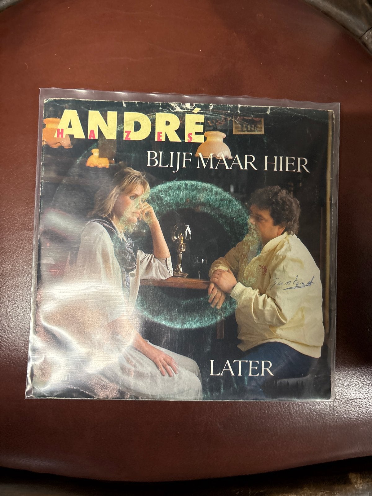 André Hazes - Blijf Maar Hier / Later (Single), Gebruikt, 7 inch, Ophalen of Verzenden, EP