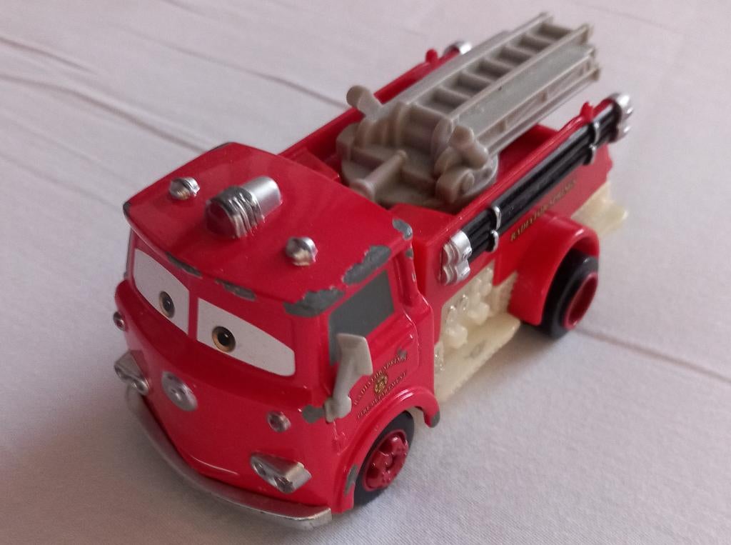 Mattel Disney Pixar Cars Red (rood) brandweerwagen, Ophalen of Verzenden, Overige figuren, Gebruikt, Overige typen