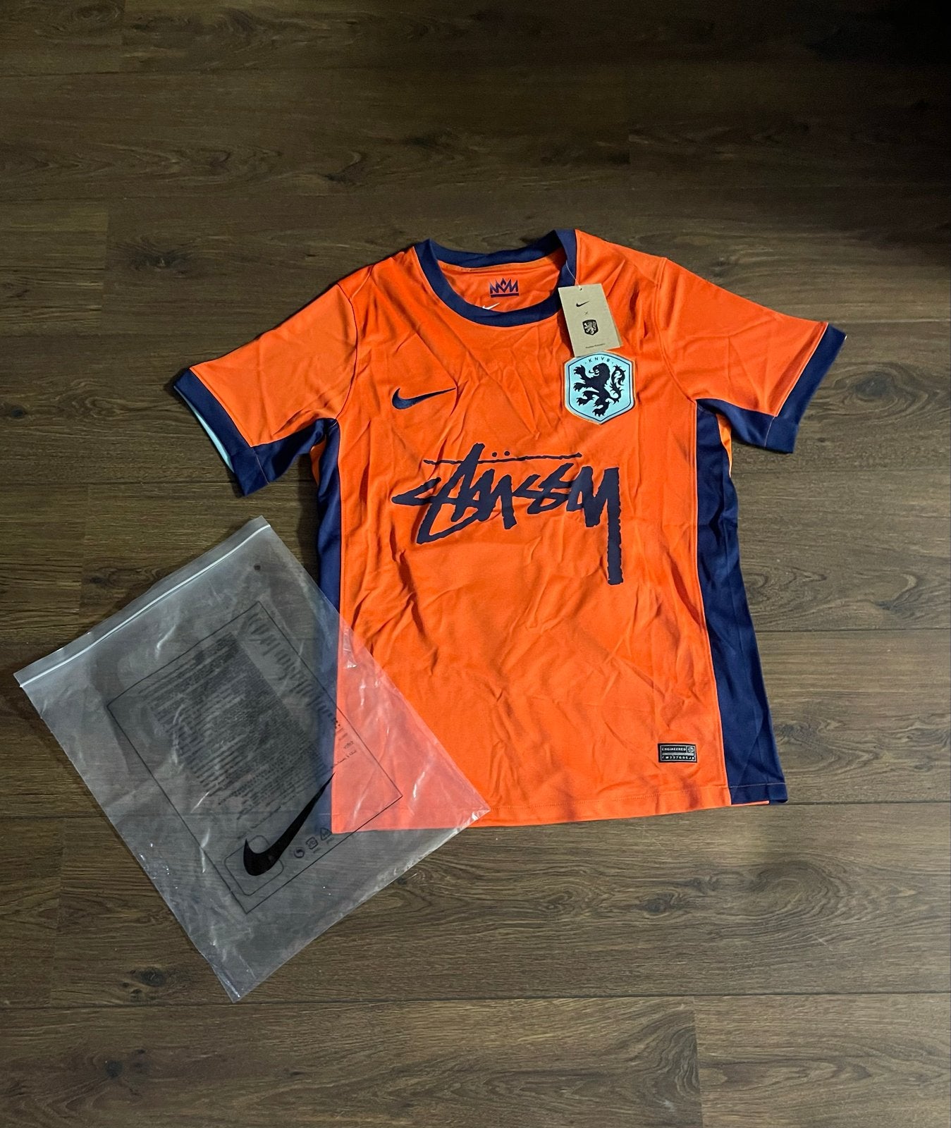 Nike x Stussy Oranje Voetbalshirt Maat S, Ophalen of Verzenden, Nieuw, Maat 46 (S) of kleiner, Oranje