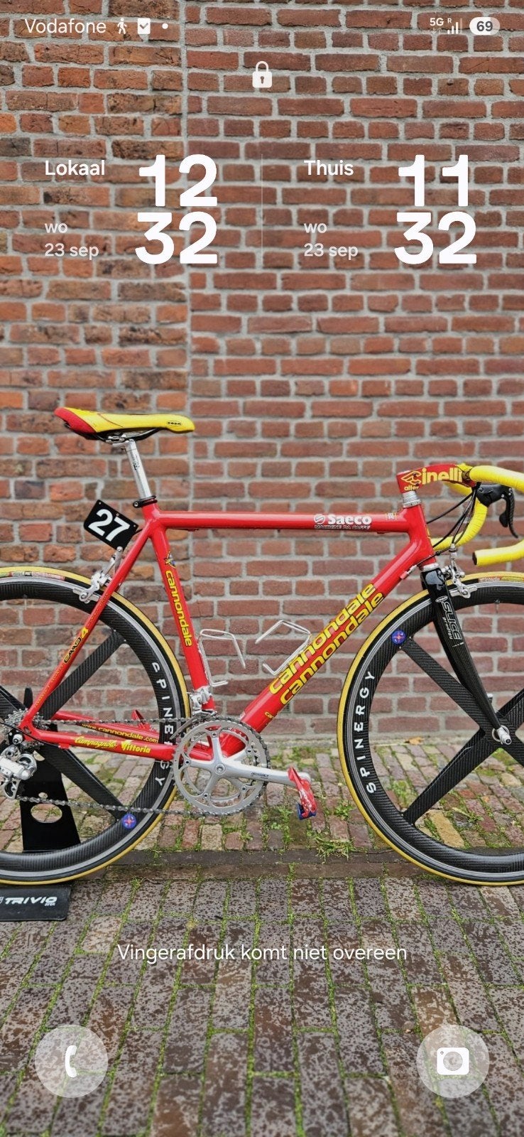 Cannondale Saeco racefiets met Spinergy wielen, Overige merken, 28 inch, Gebruikt, Aluminium
