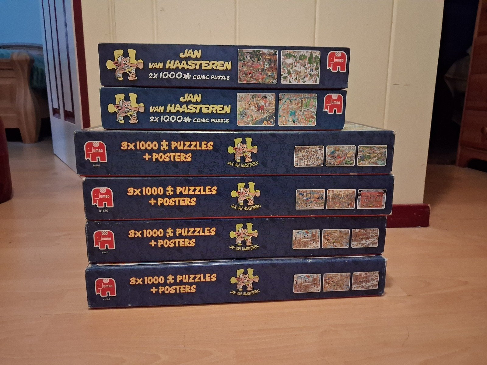 Jan van Haasteren puzzels, Ophalen of Verzenden, 500 t/m 1500 stukjes, Zo goed als nieuw