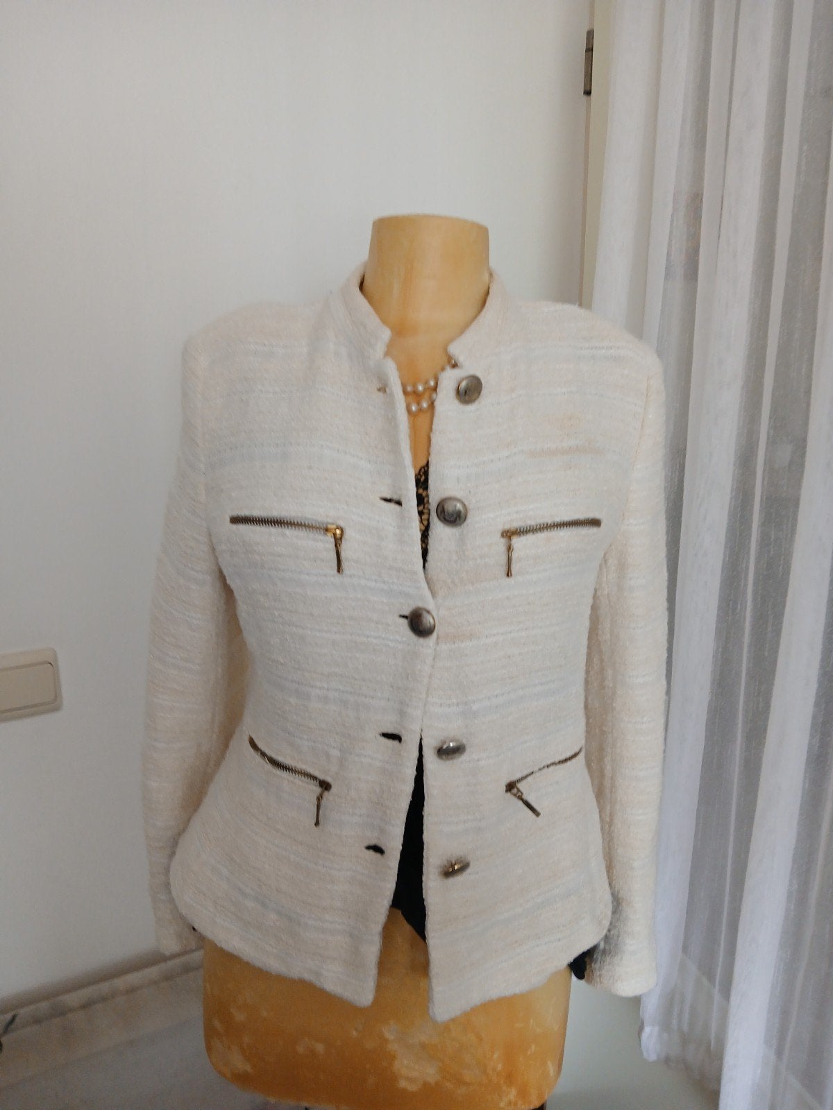 ZARA Klasse jasje mt 36 38 roomwit, ZARA, Verzenden, Wit, Nieuw