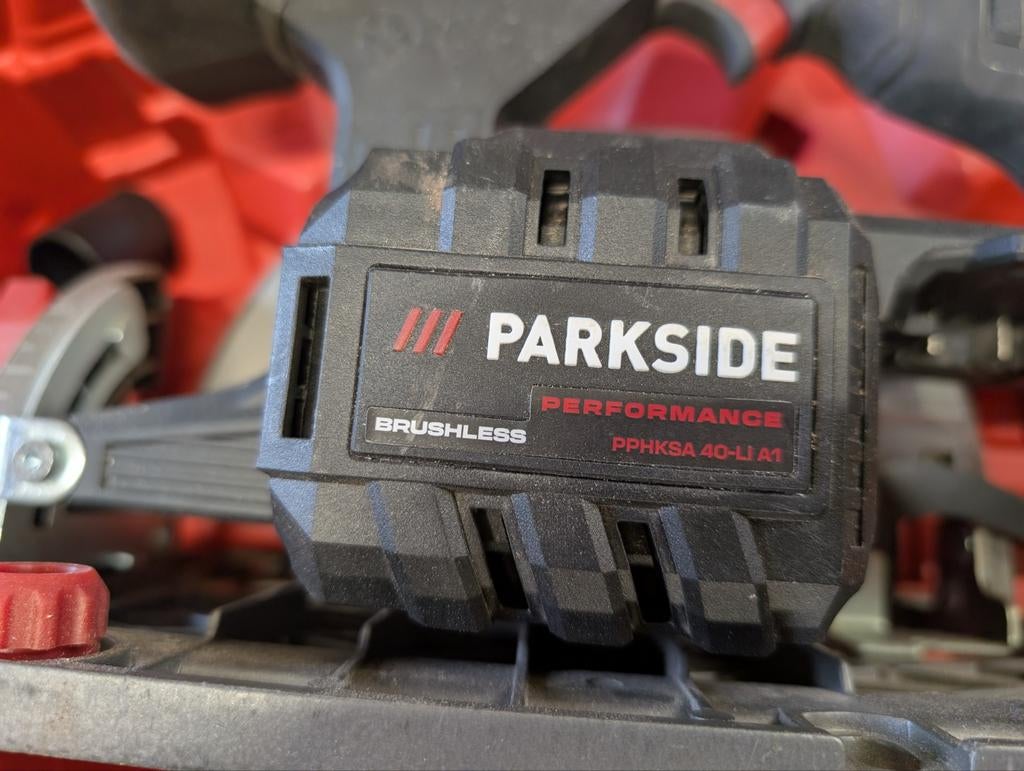 Te koop parkside 40v (2x 20v) cirkelzaag DEFECT teab, Auto diversen, Autogereedschap, Ophalen of Verzenden, Gebruikt