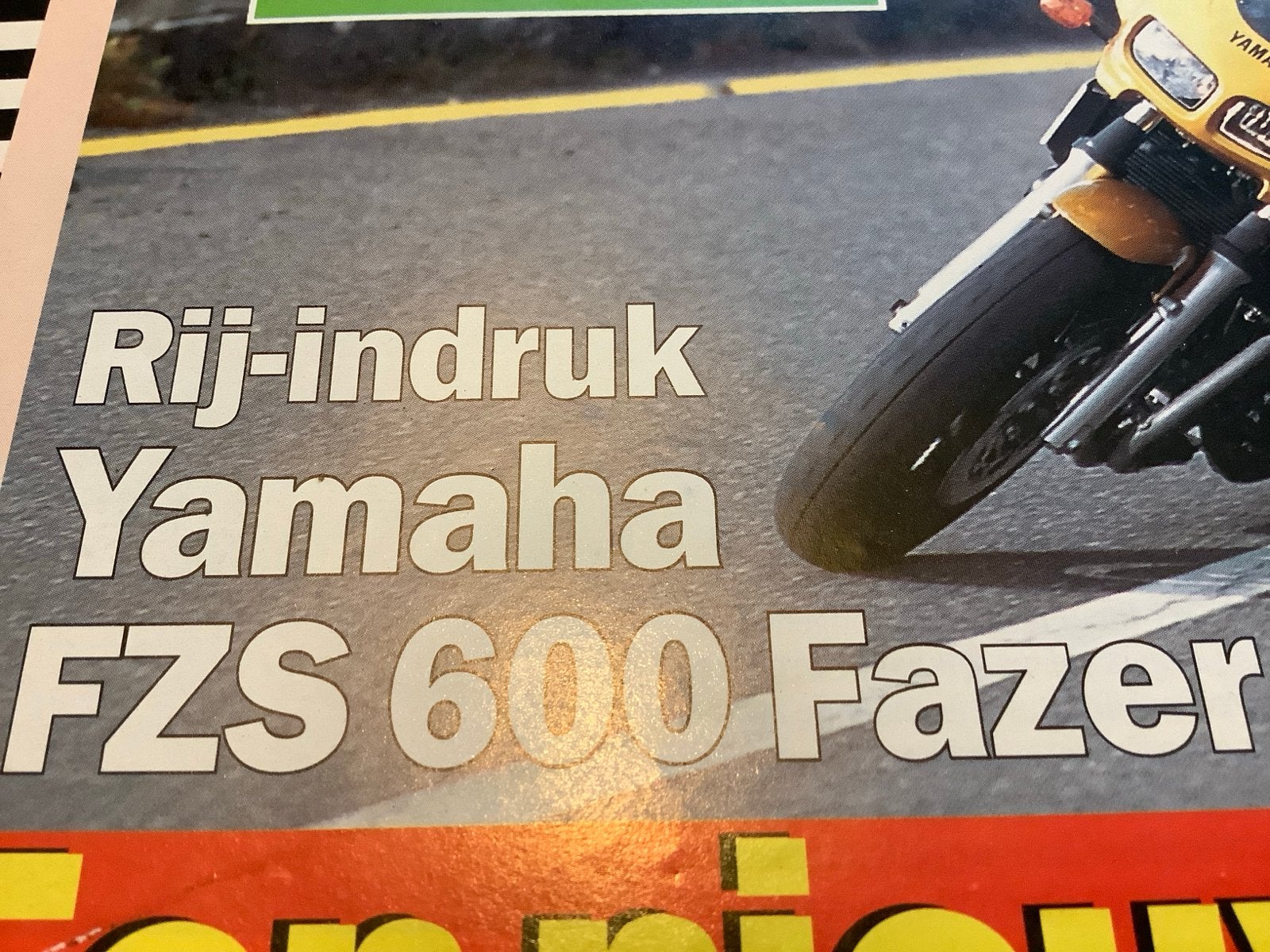 Weekblad Motor 1 - Yamaha FZS 600 Fazer rij-impressie. (102), Verzenden, Zo goed als nieuw