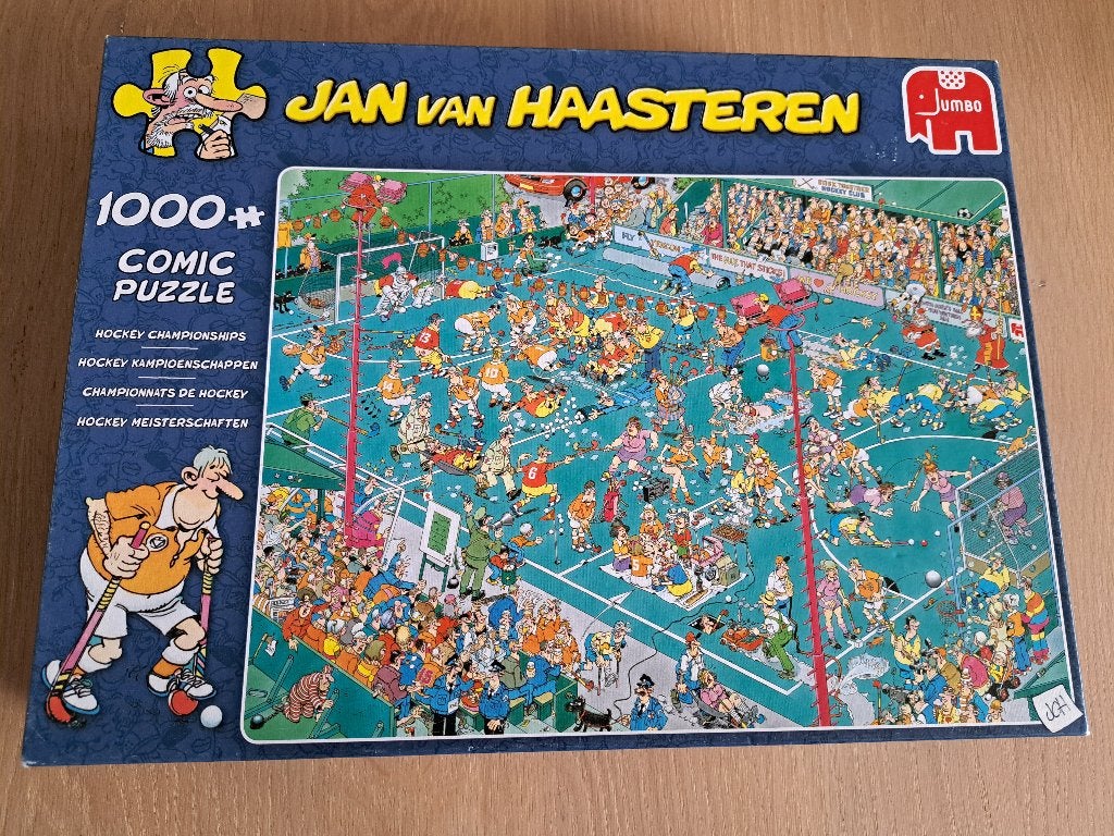 2  x Jan van Haasteren puzzle, 1000 stukjes, Ophalen of Verzenden, 500 t/m 1500 stukjes, Gebruikt, Legpuzzel