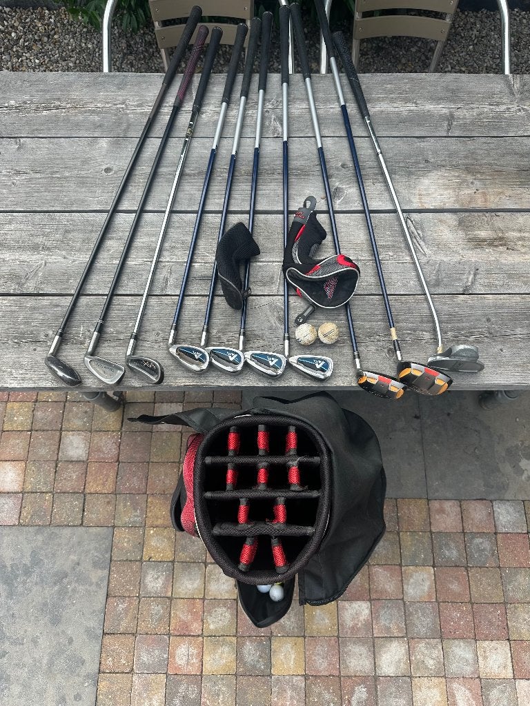 Complete golfset met tas en clubs, Sport en Fitness, Ophalen, Gebruikt, Set, Overige merken