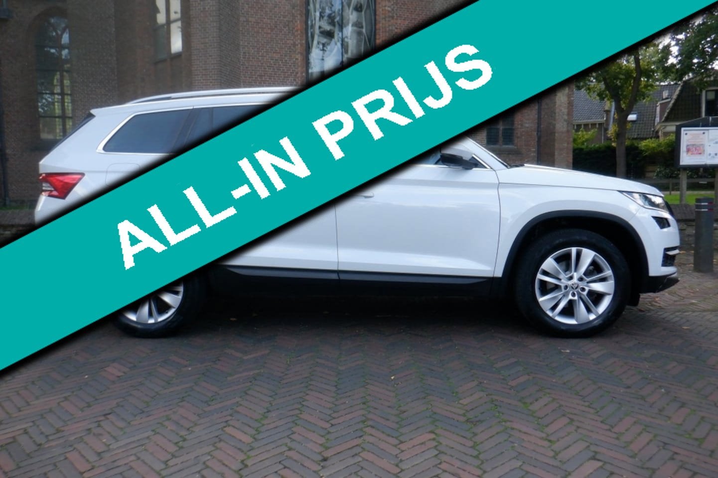 Skoda Kodiaq 1.5 TSI 150pk DSG-7 PERSOONS - 68.000 KM - TREK, Euro 6, 4 cilinders, 7 stoelen, Wit