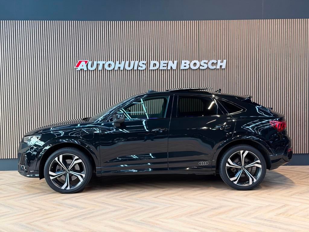 Audi Q3 Sportback 45 TFSI E 245PK S Line - Pano - Memory, Auto's, Audi, Gebruikt, Zwart, Hybride Elektrisch/Benzine, SUV of Terreinwagen