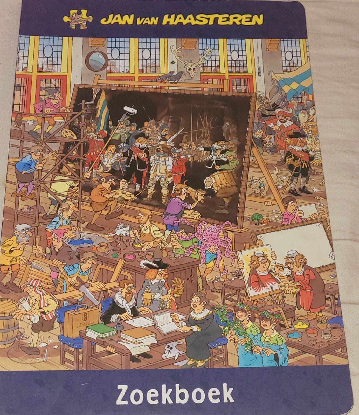 Set van vier geweldige Zoekboeken Jan van Haasteren, Verzenden, 500 t/m 1500 stukjes, Zo goed als nieuw, Overige typen