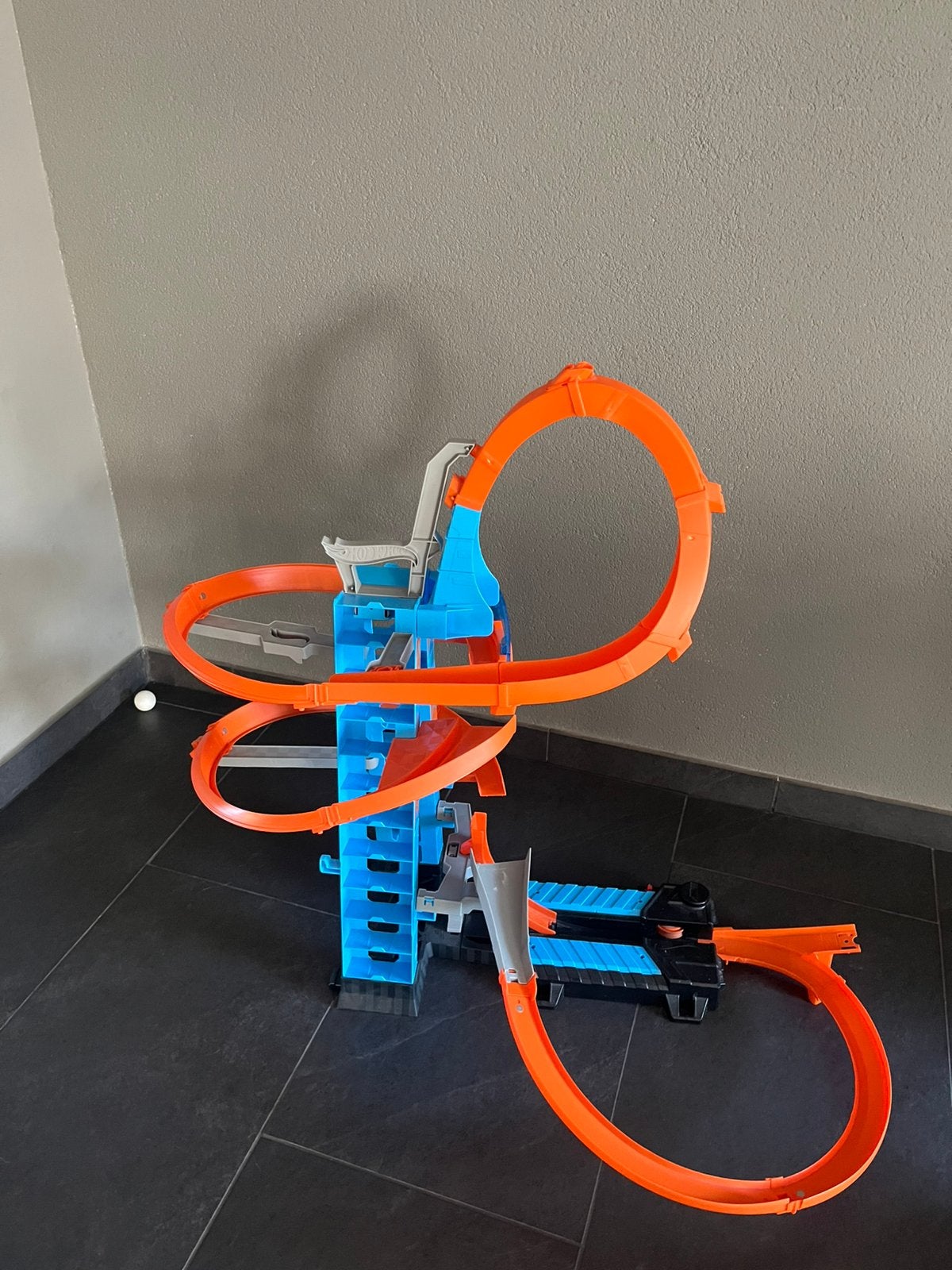 Hotwheels sky crash tower, Ophalen of Verzenden, Zo goed als nieuw, Elektrisch, Hot Wheels