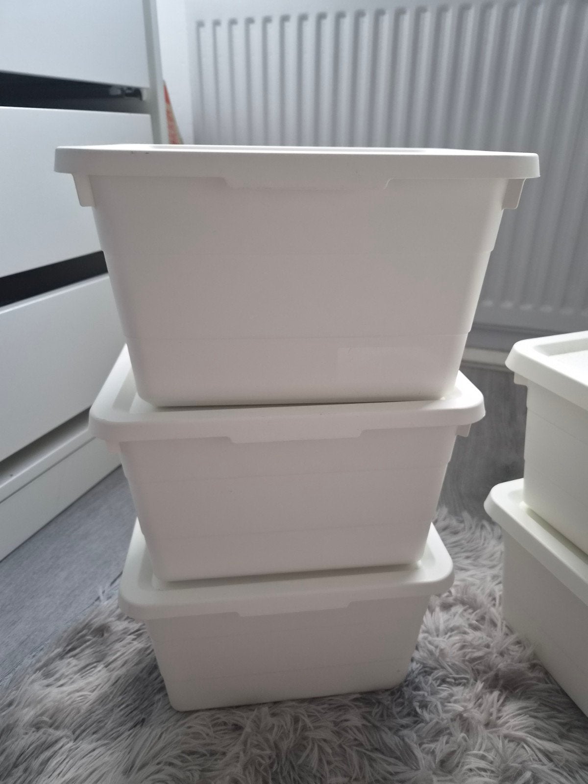 Opbergbakken ikea, Tuin en Terras, Bloempotten, Ophalen, Rond, Zo goed als nieuw, Minder dan 40 cm