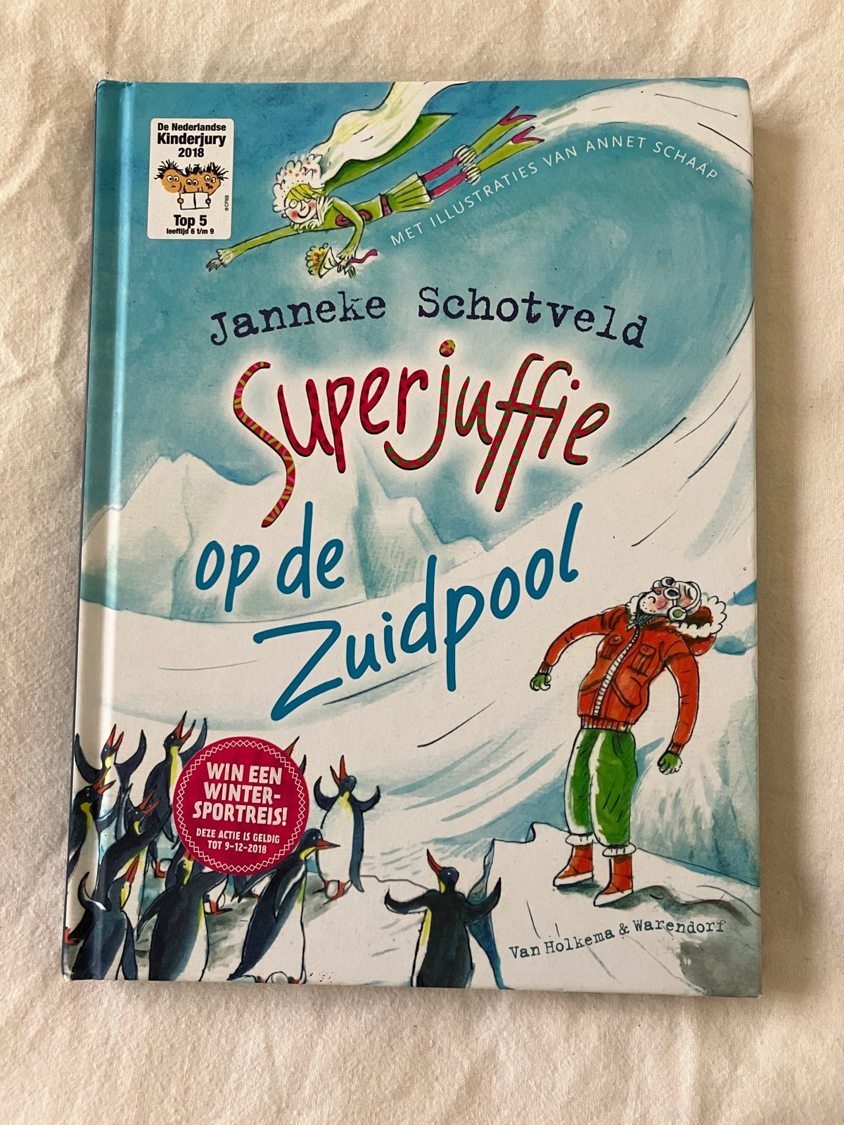 Superjuffie op de Zuidpool - J. Schotveld (Kinderjury 2018), Ophalen of Verzenden, Gelezen, Fictie algemeen