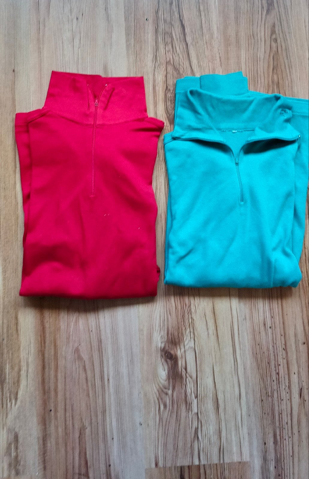 Katoenen Heren Skipully's - Rood & Turquoise, Ophalen, Gedragen