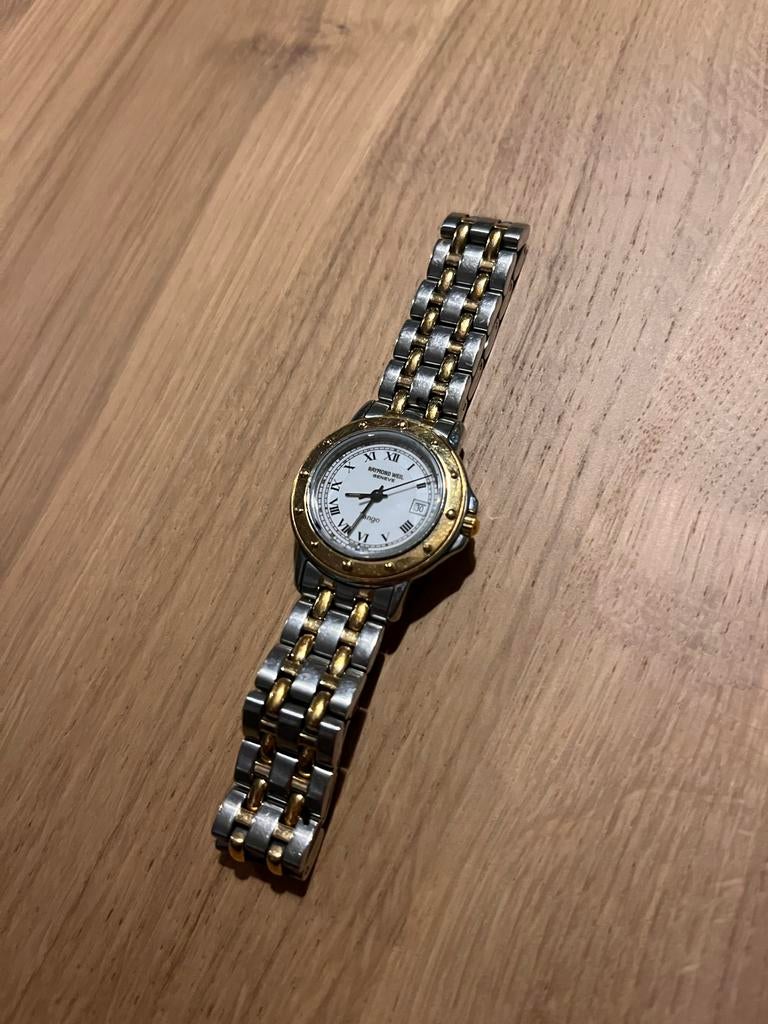 Raymond Weil Tango Horloge - Two Tone, Sieraden, Tassen en Uiterlijk, Horloges | Dames, Overige merken, Staal, Gebruikt, Staal