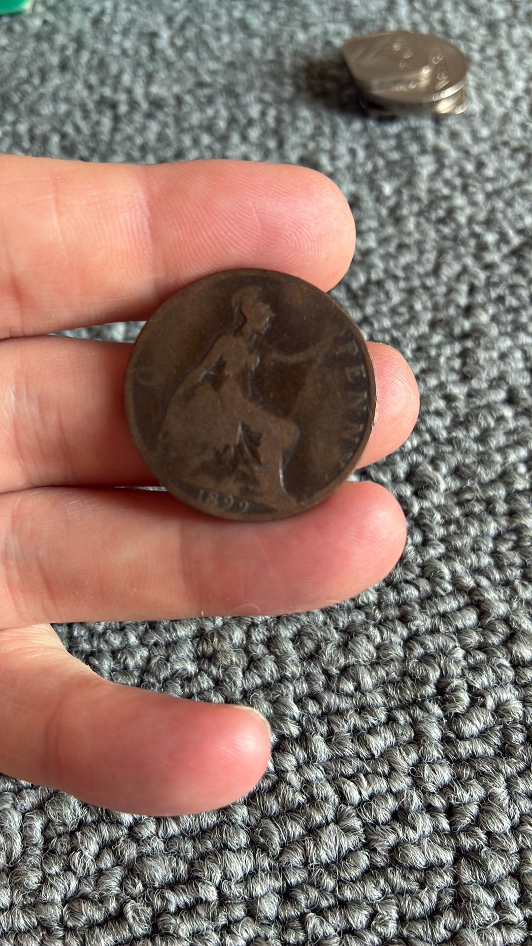 Groot Brittannië 1 penny 1899, Ophalen of Verzenden, Overige landen