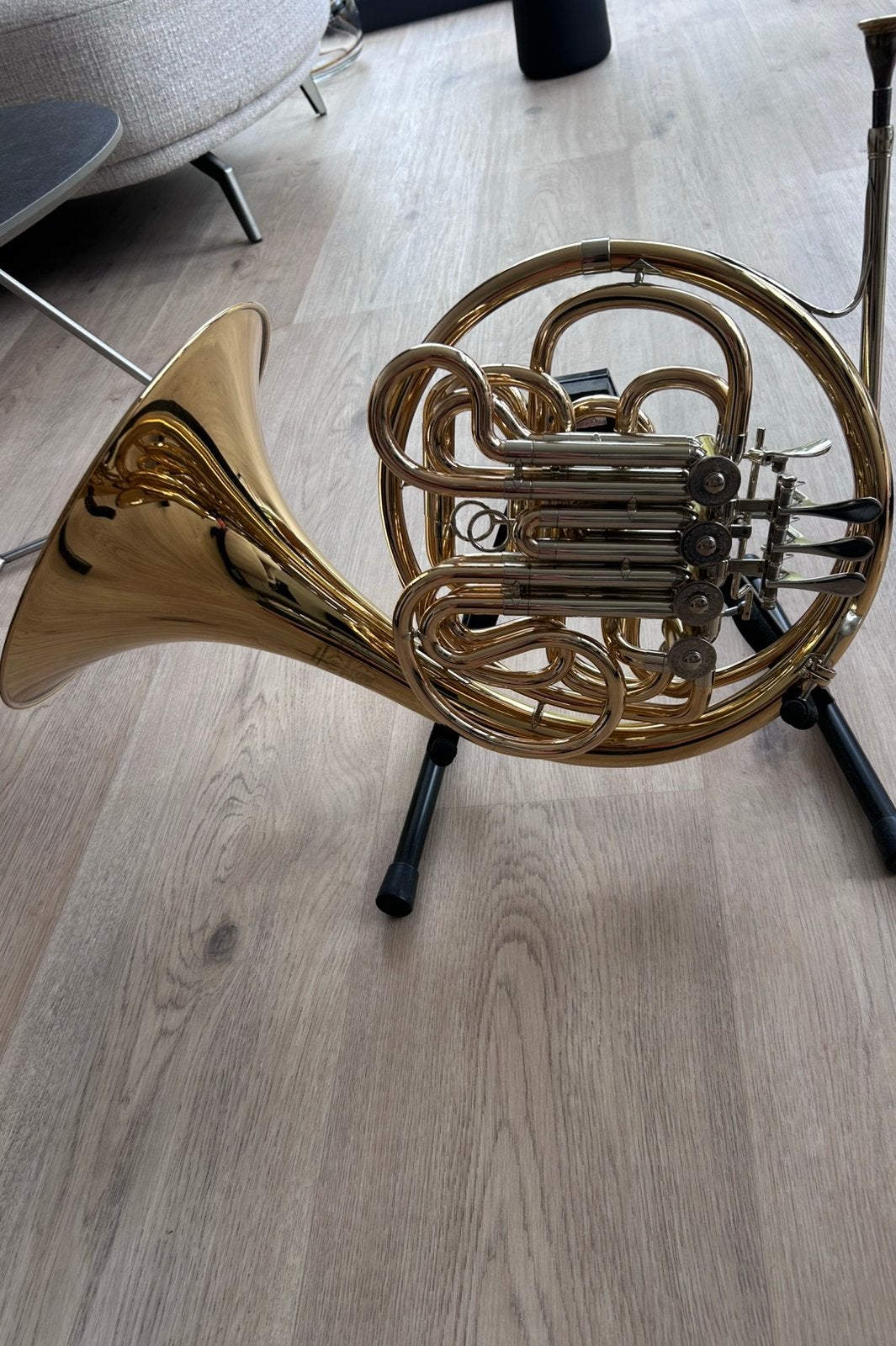 Hoorn Hans Hoyer 801 Geyer-style F/Bb double horn, Muziek en Instrumenten, Blaasinstrumenten | Hoorns, Ophalen, Zo goed als nieuw