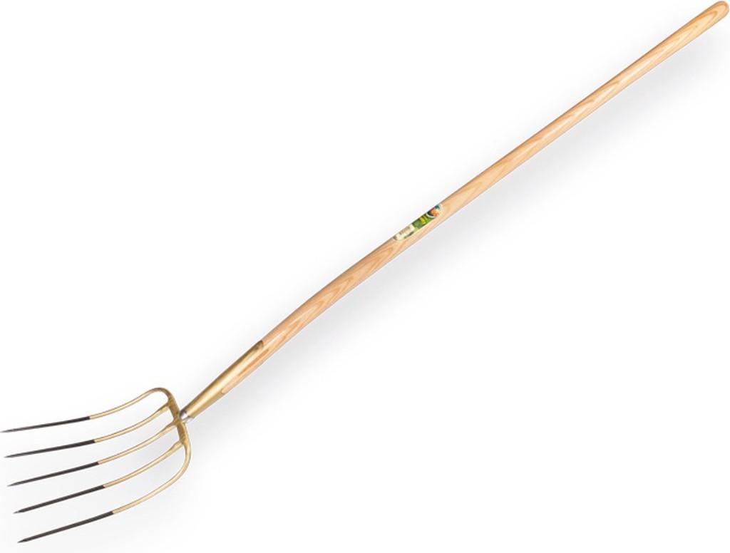 Mestvork Brons 5-tands 4 stuks, Tuin en Terras, Hand-tuingereedschap, Zo goed als nieuw, Ophalen