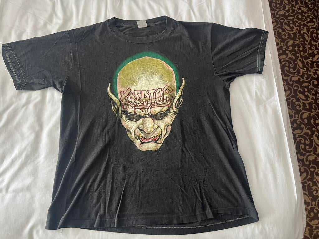 Origineel Kreator tour T shirt engeland 1989, Ophalen of Verzenden, Gebruikt, Kleding