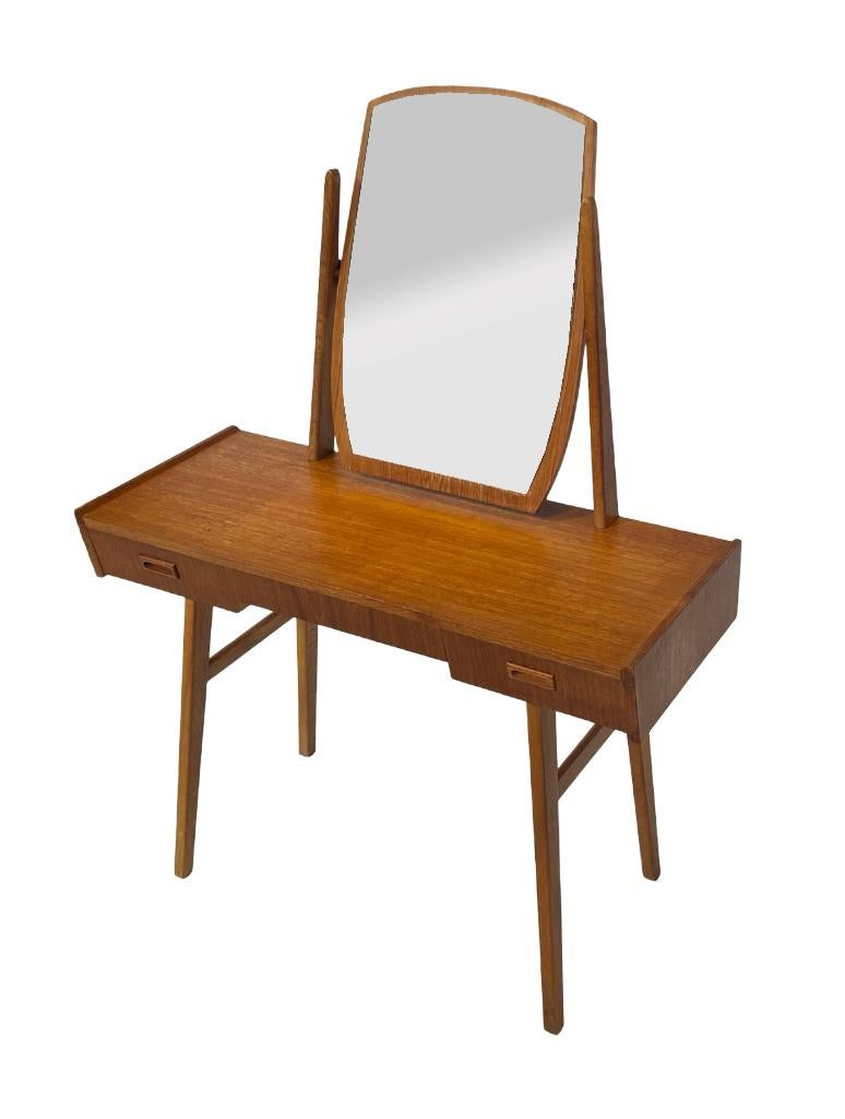 Vintage Kaptafel Jaren 60 Design Teak Fineer gangkast, Gebruikt, Vintage, 50 tot 100 cm, Minder dan 100 cm