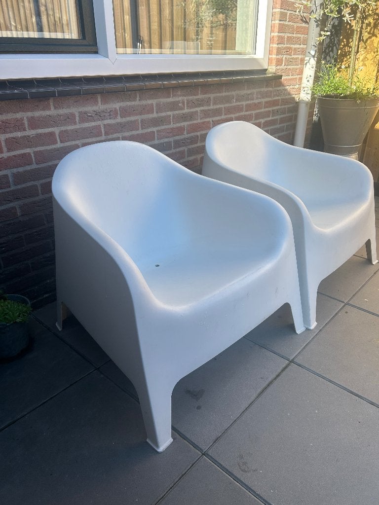 IKEA tuinstoel / kuipstoel 2x, Ophalen, Gebruikt, Kunststof
