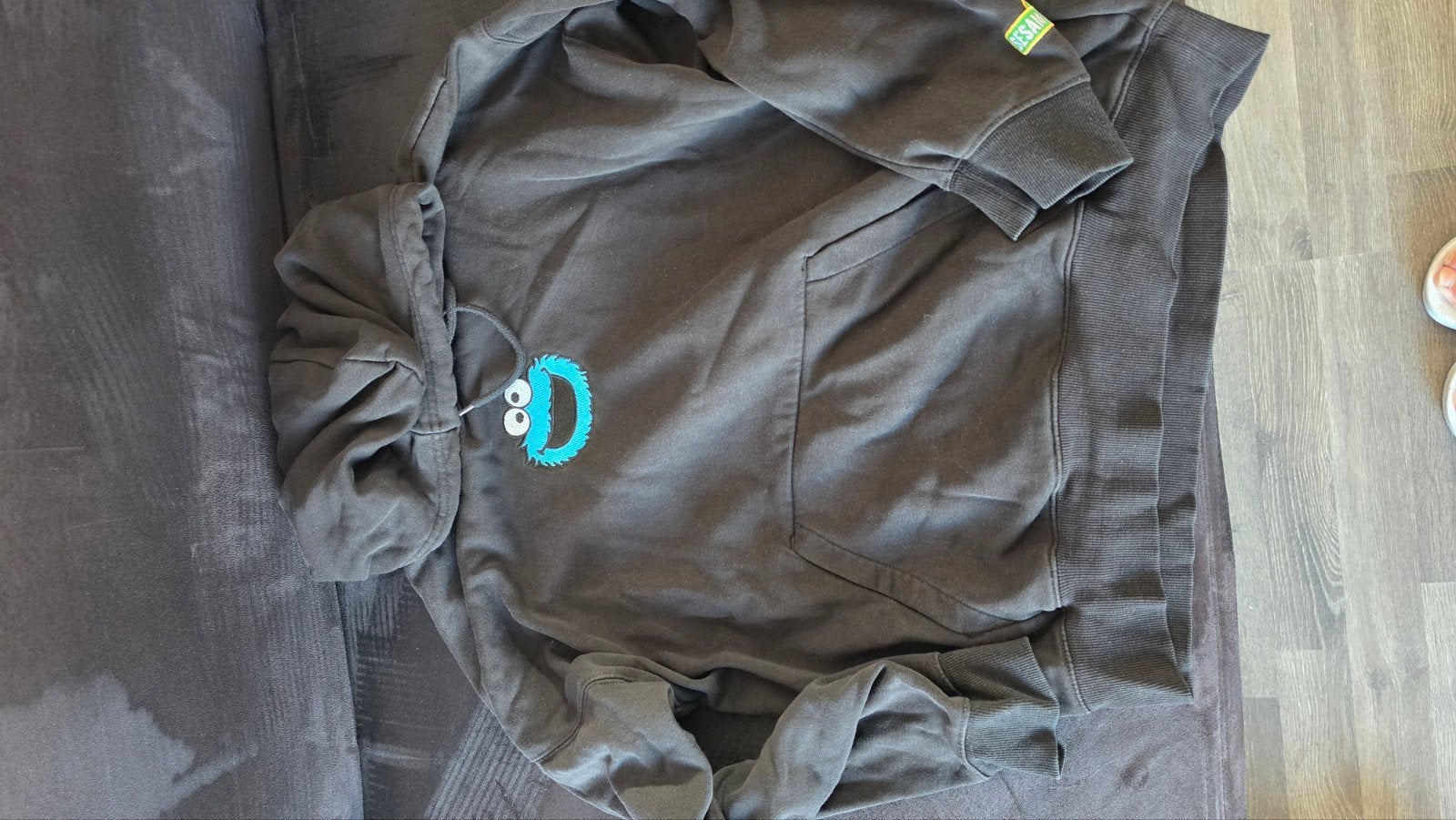 H&M Relaxed Fit Cookie Monster Hoodie Maat M, Ophalen of Verzenden, Zo goed als nieuw, H&M