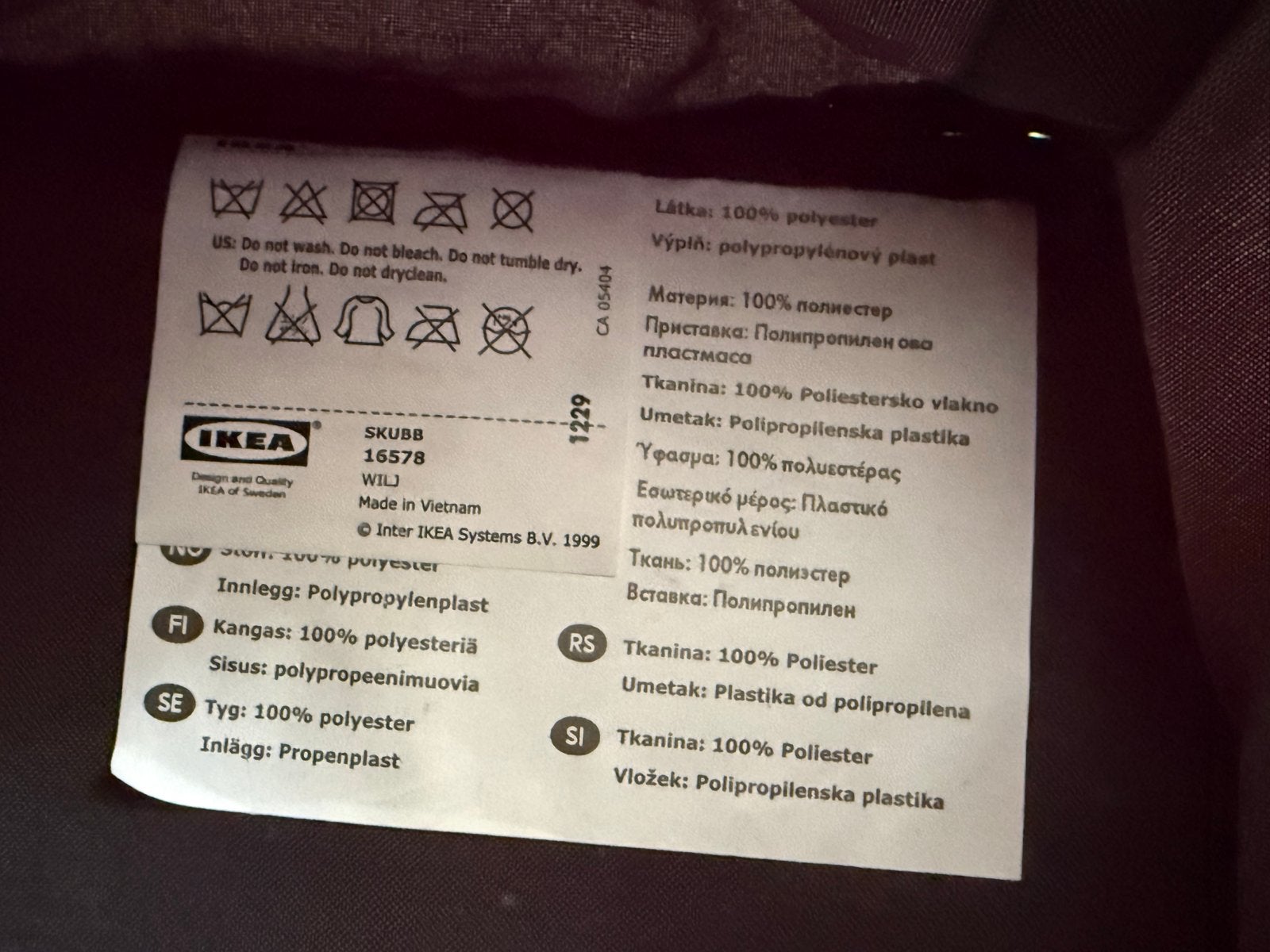 IKEA SKUBB Hangende Opberger Zwart - 5 Vakken, Ophalen of Verzenden, Zo goed als nieuw