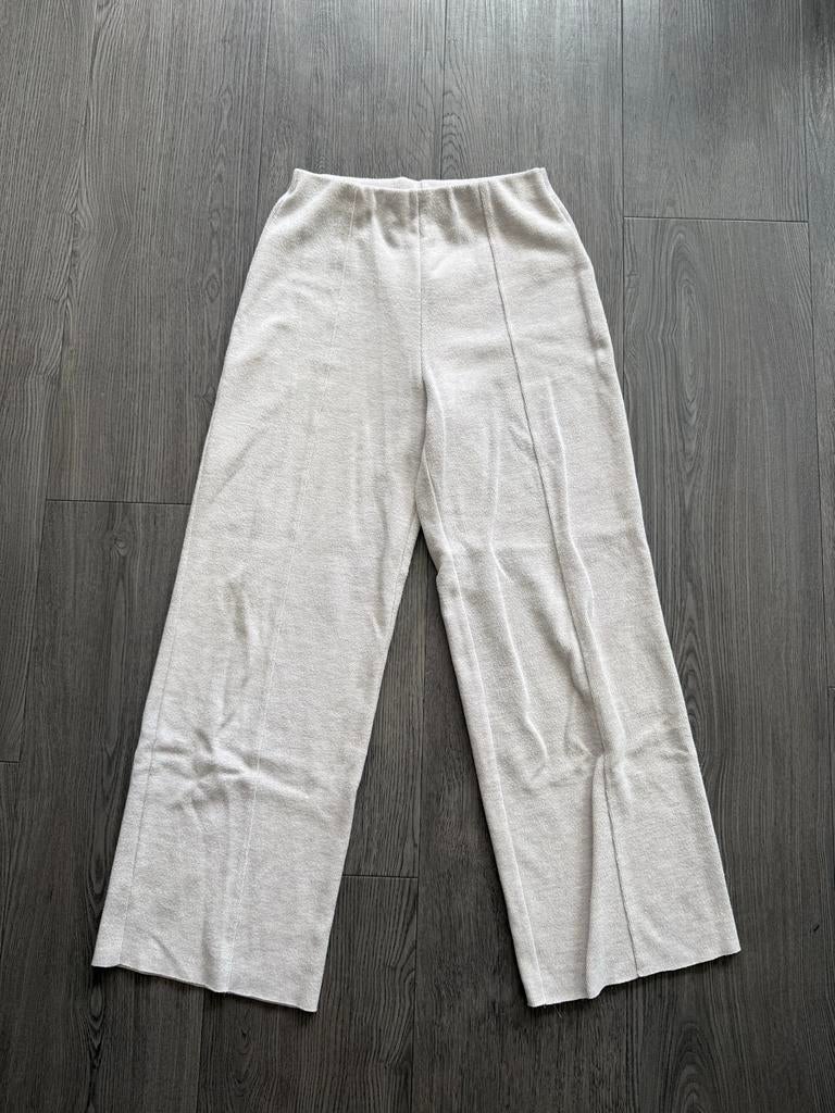 Beige Zara broek, rechte pasvorm, maat S, ZGAN!, Beige, Ophalen of Verzenden, Zo goed als nieuw, Maat 36 (S)
