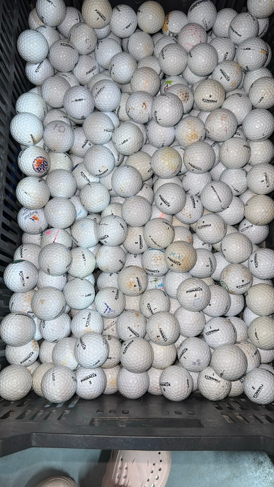 Gebruikte pinnacle soft golfballen 100 stuks, Sport en Fitness, Ophalen of Verzenden, Zo goed als nieuw, Bal(len)