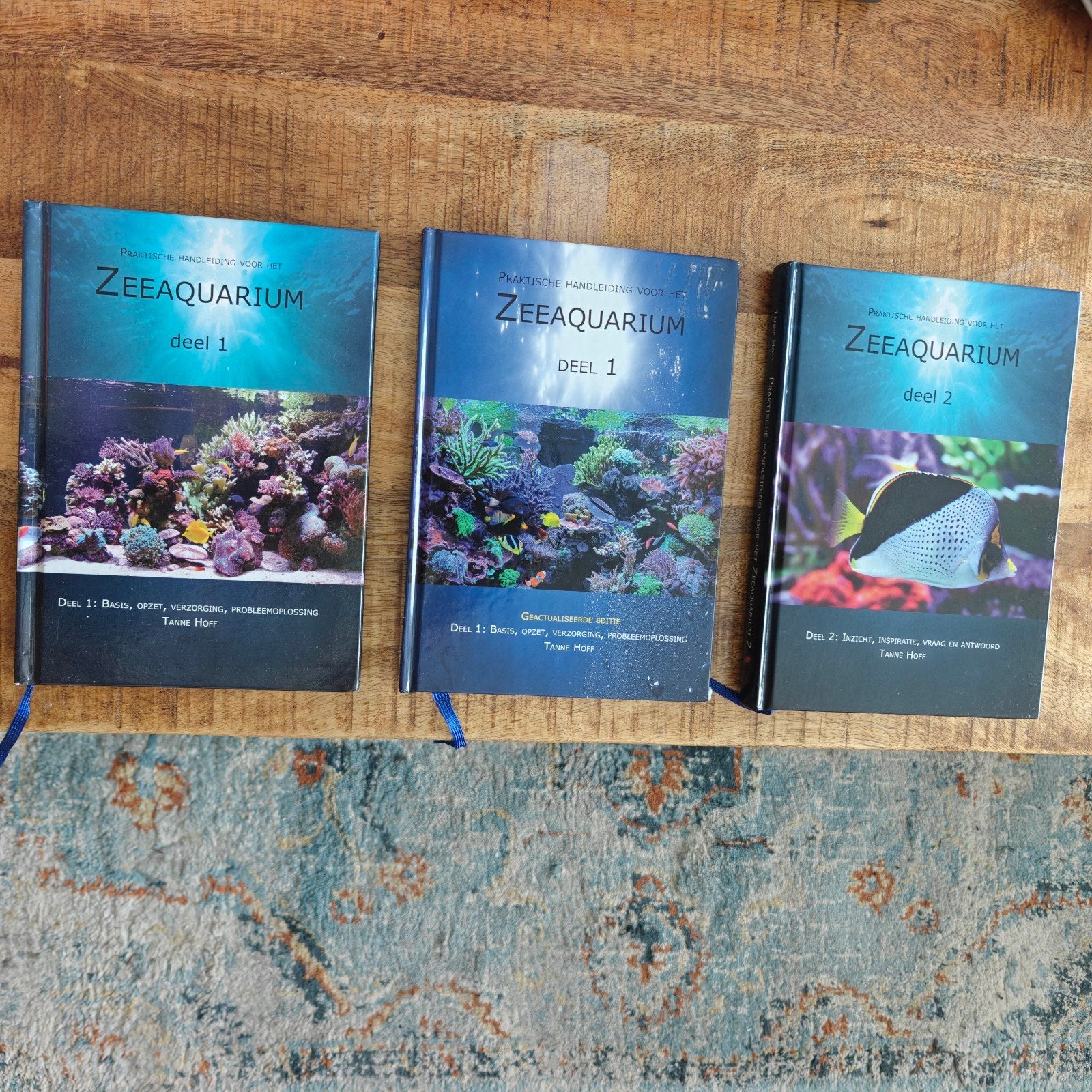 3 boeken over het zeeaquarium van Tanne Hoff., Ophalen of Verzenden