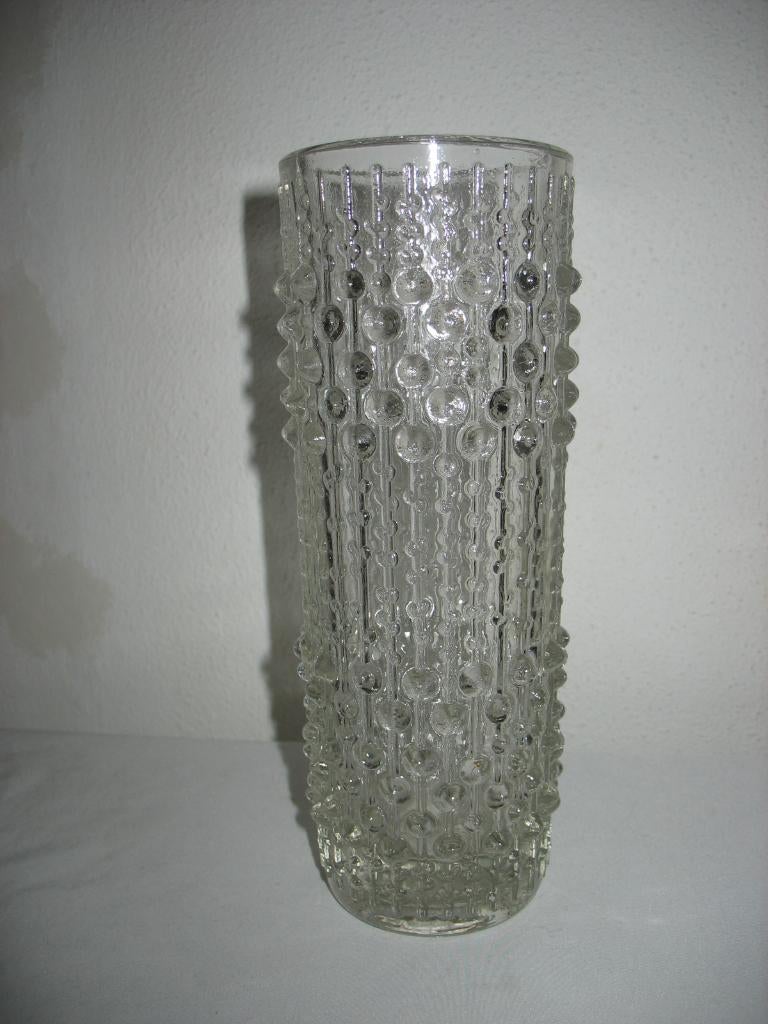 Glazen Druppel Vaas Sklo Union Vintage, Ophalen of Verzenden
