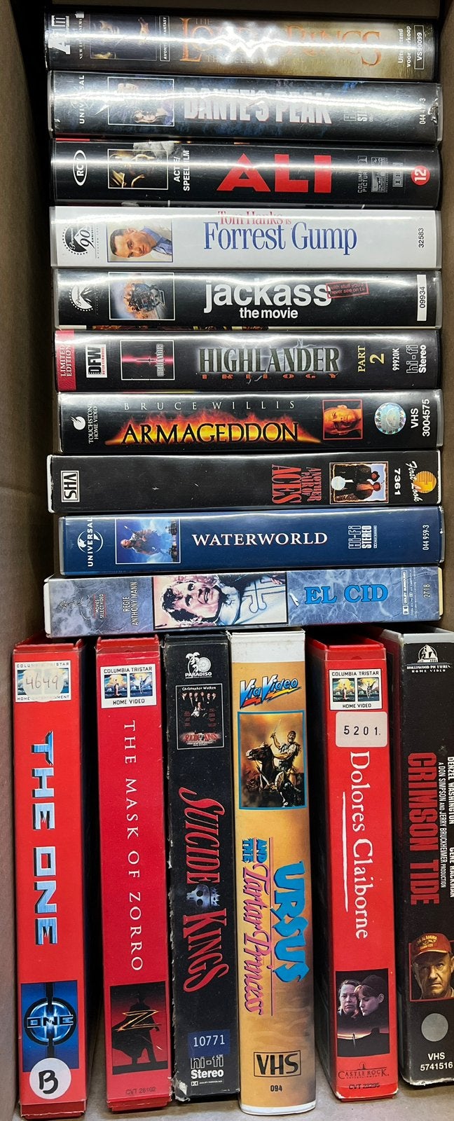 Diverse originele films VHS, Cd's en Dvd's, Gebruikt, Vanaf 16 jaar, Overige genres, Ophalen of Verzenden