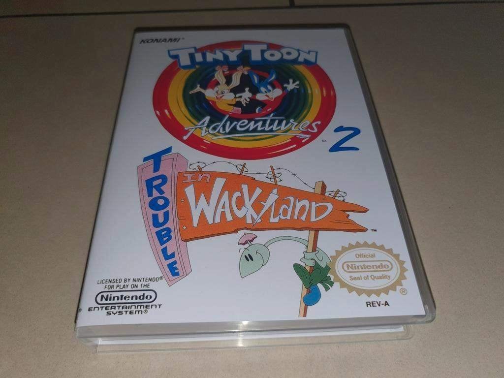 Tiny Toon Adventures 2 Wackyland NES Game Case, Avontuur en Actie, Verzenden, 1 speler, Zo goed als nieuw