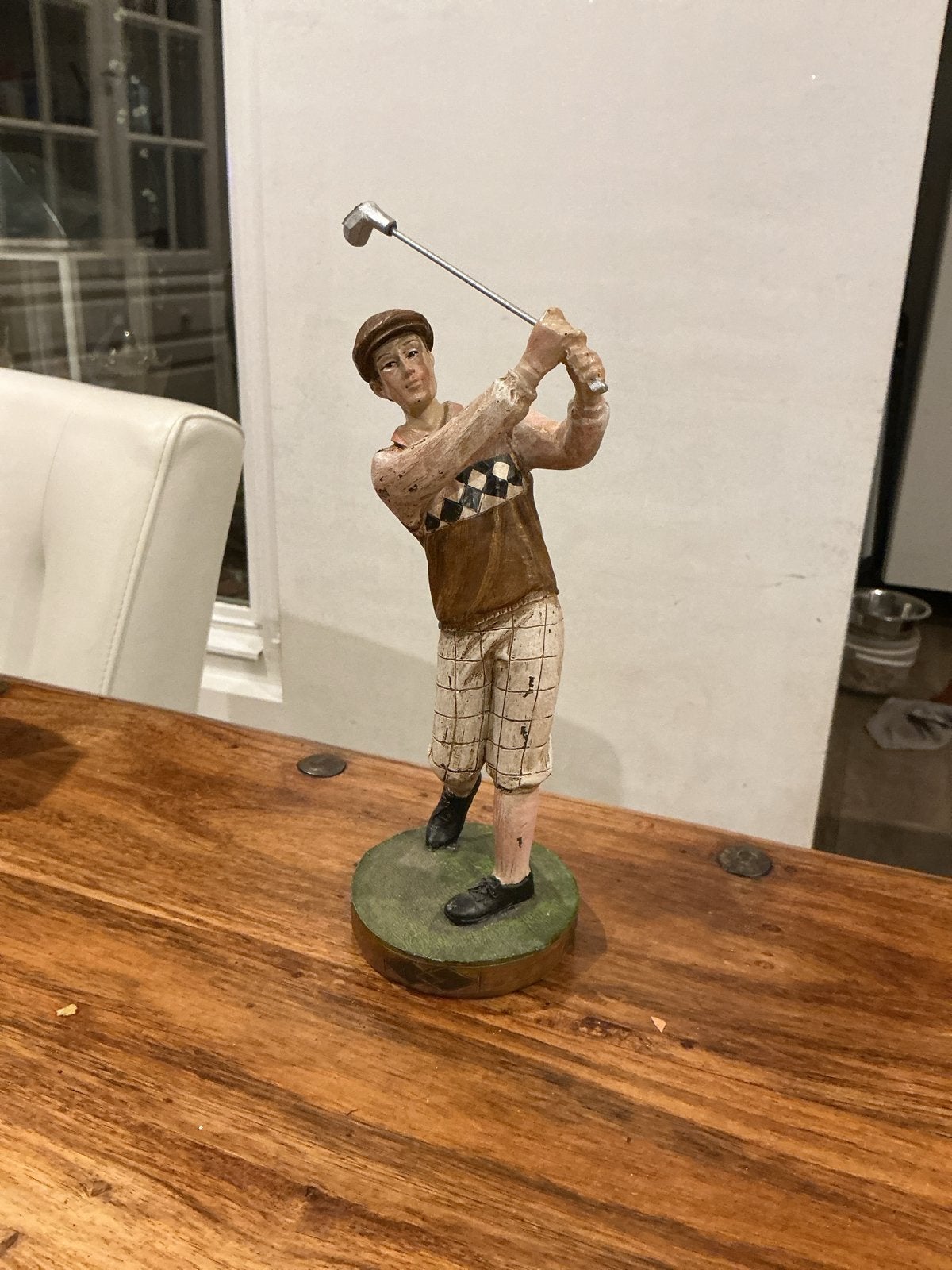 Vintage Golfspeler Beeldje - Decoratief, Ophalen, Zo goed als nieuw, Mens