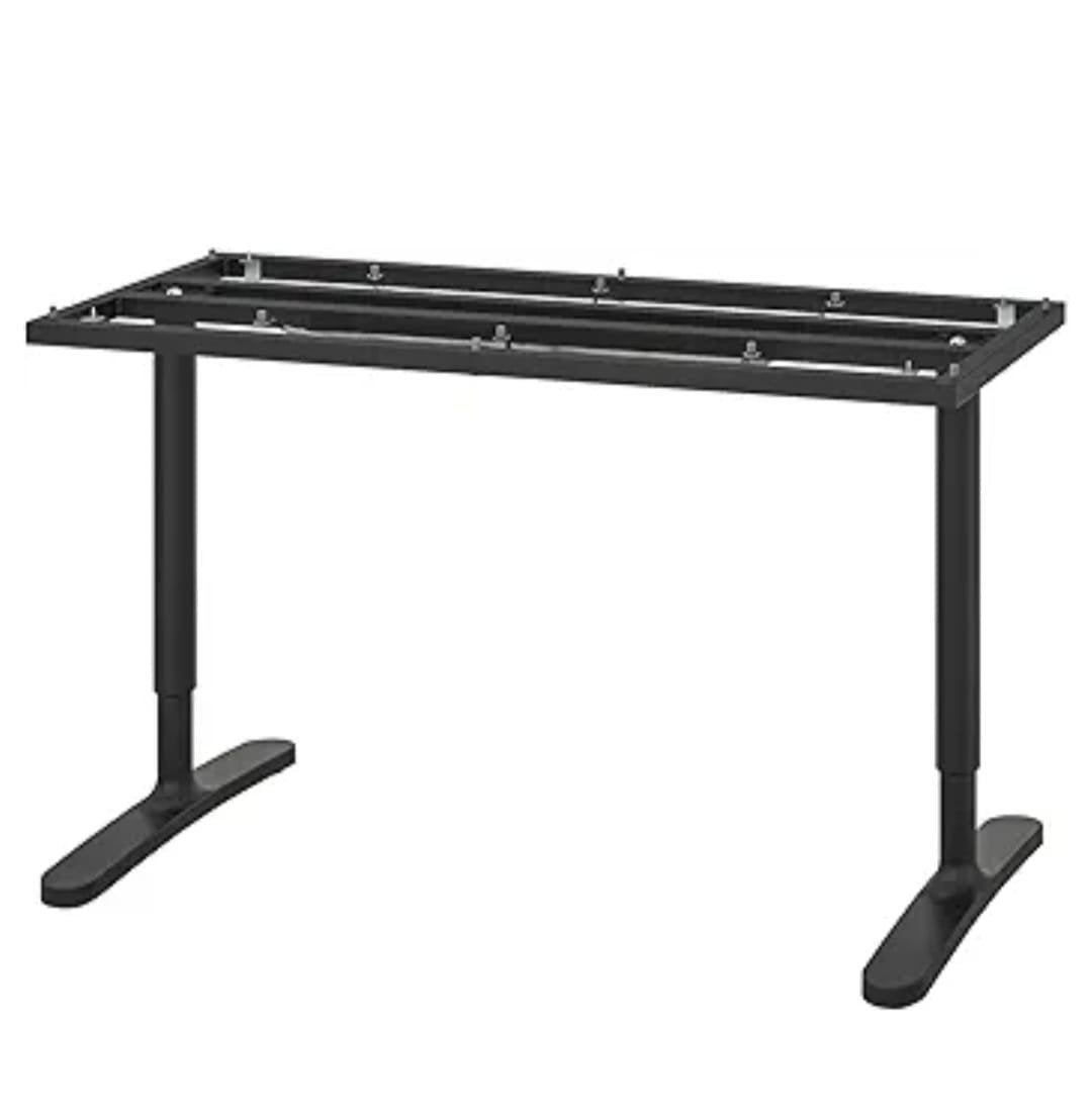IKEA SKARSTA / BEKANT onderstel voor zit-sta bureau, Huis en Inrichting, Tafelonderdelen, Tafelpoot, 100 tot 150 cm, Zo goed als nieuw