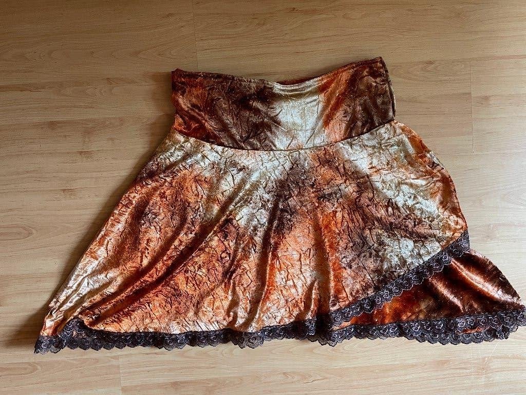 Mooie overslag Rok van zachte stof, Verzenden, Zo goed als nieuw, Maat 46/48 (XL) of groter, Onder de knie