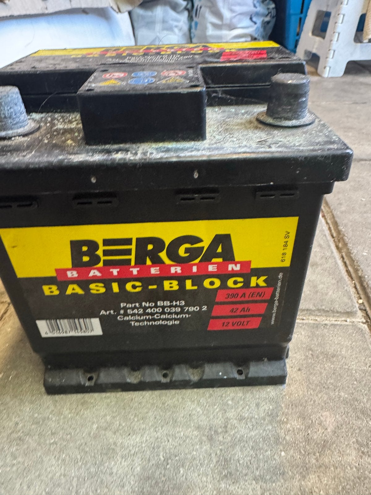 Berga Basic-Block Accu 12V 42Ah 390A (EN) BB413, Ophalen, Gebruikt
