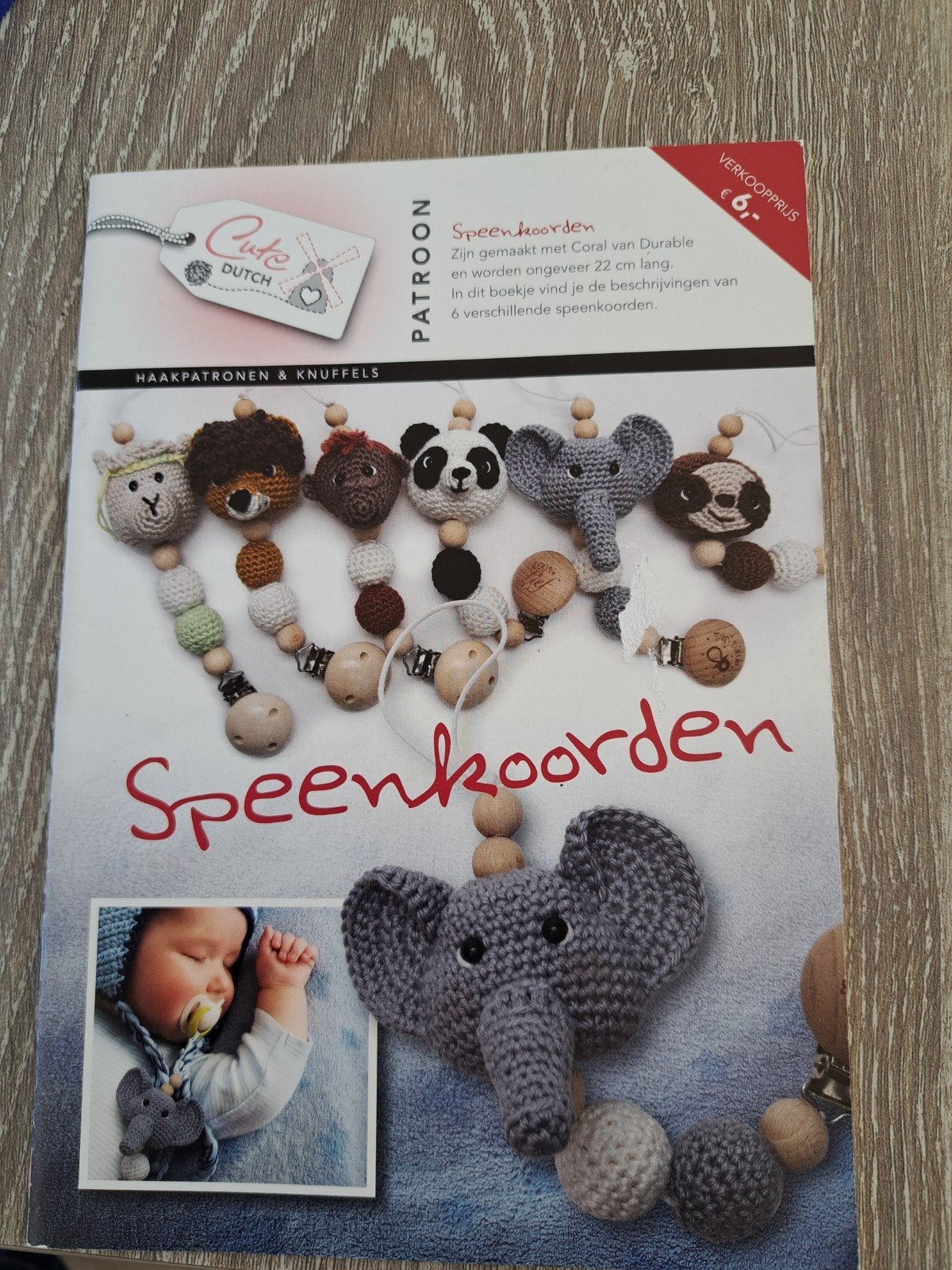 patroon speenkoorden, Hobby en Vrije tijd, Ophalen of Verzenden, Nieuw, Haken, Patroon of Boek