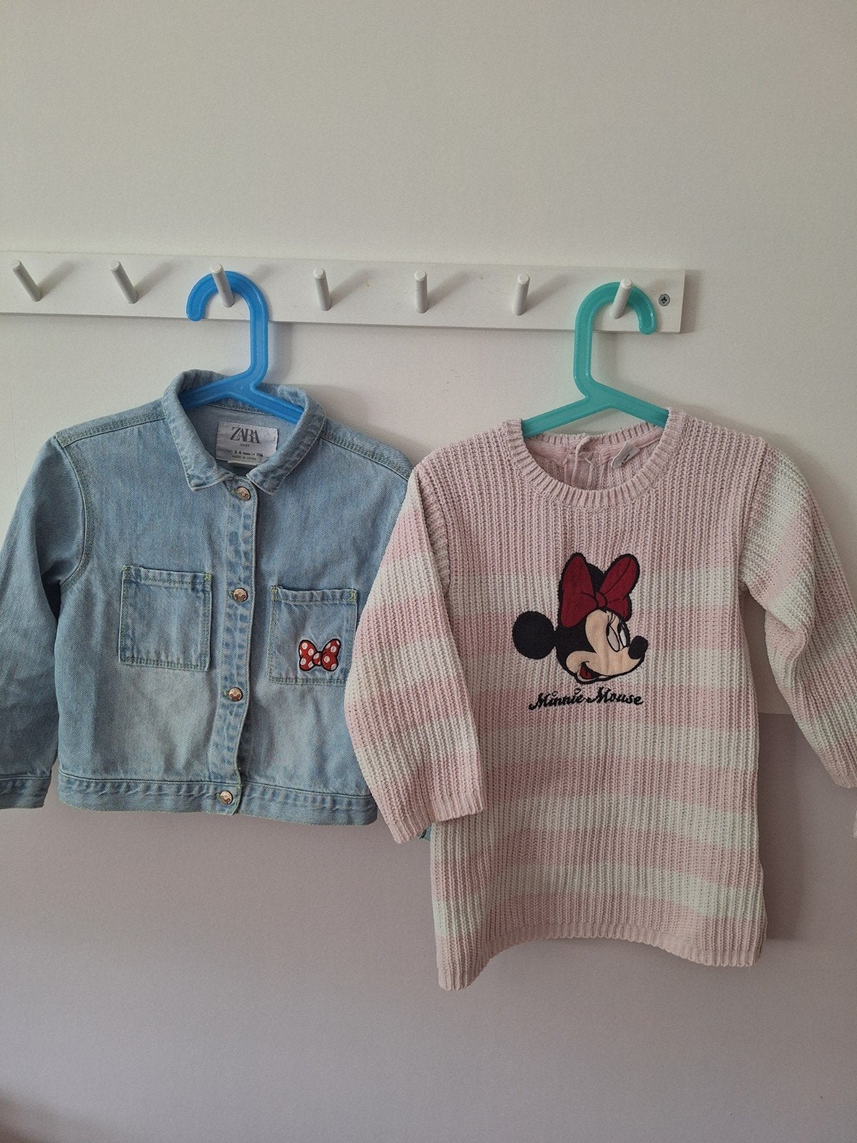 mt 98 Minnie Mouse: Zara Disney spijkerjasje, Disney jurkje!, Gebruikt, Meisje, Ophalen of Verzenden, Zara