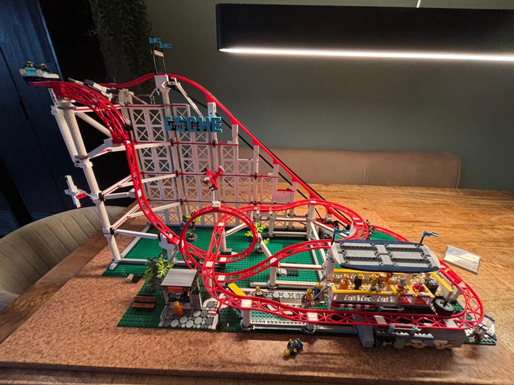 Mould King Achtbaan - Gemotoriseerd model (zonder poppetjes), Gebruikt, Overige thema's, Verzenden, Lego