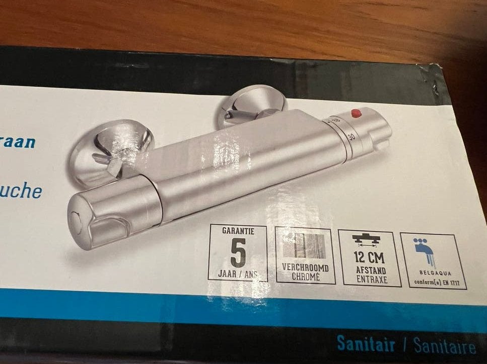 Thermostatische Douchekraan - Handson Marco 12 cm - Nieuw, Ophalen of Verzenden, Nieuw, Chroom, Douche