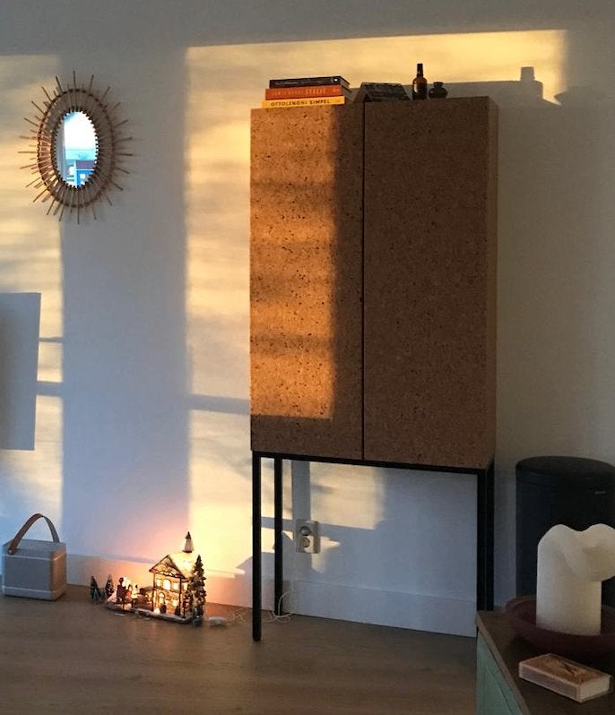 Ikea Barskåp Sammanhang kurken kast met spiegels, Ophalen, 100 tot 150 cm, Zo goed als nieuw, 150 tot 200 cm