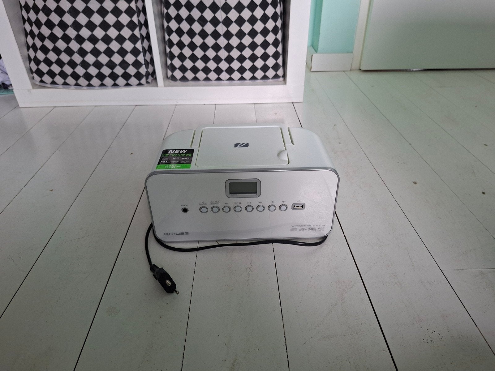 Muse M-28RDW Witte Draagbare Radio/CD-speler met USB - Wit, Audio, Tv en Foto, Ophalen of Verzenden