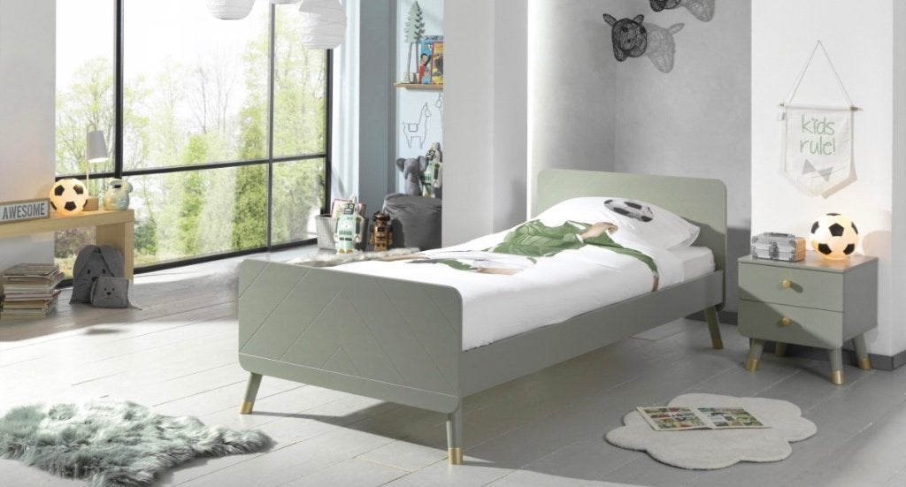 GELIJK OPHALEN! Olijf groene Billy bed & Matras!, 85 tot 100 cm, Zo goed als nieuw, 180 cm of meer, Ophalen