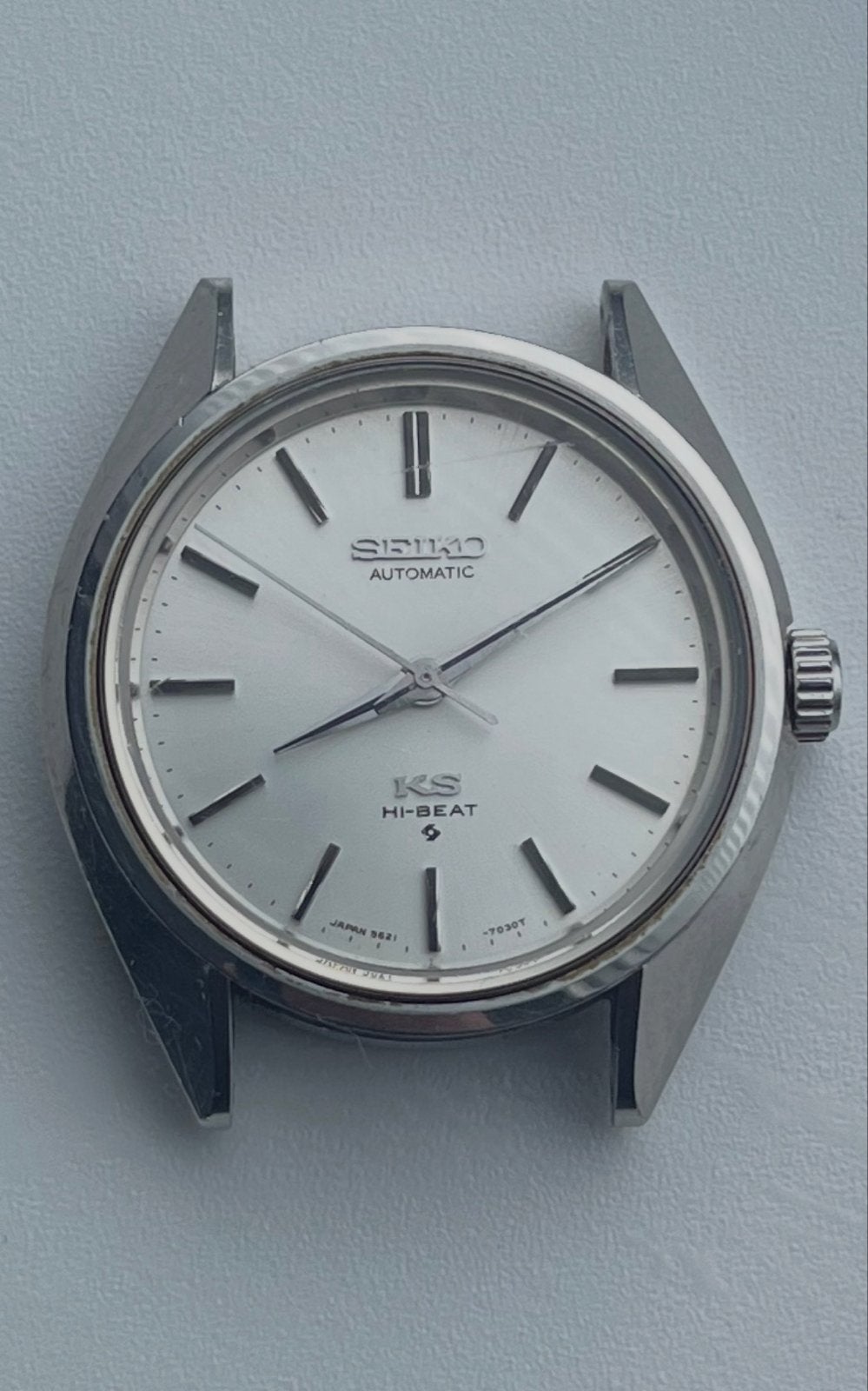 Vintage Seiko KS Hi-Beat 5621-7020 Automatisch Polshorloge, Ophalen, Seiko, Staal, Met bandje